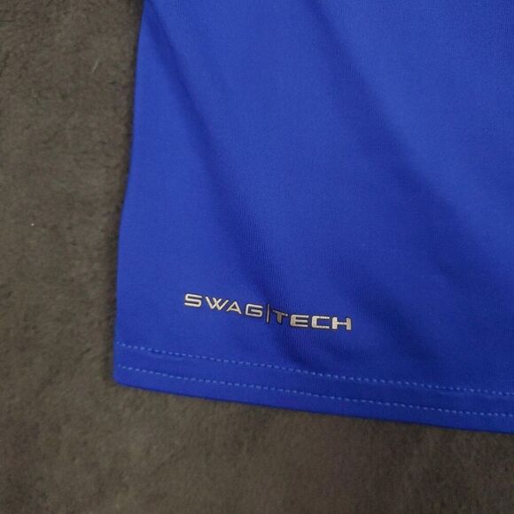 Evoshield Shirt Mens Large Blue Long Sleeve Hoodie Swagtech Lightweight Athletic - Picture 7 of 13